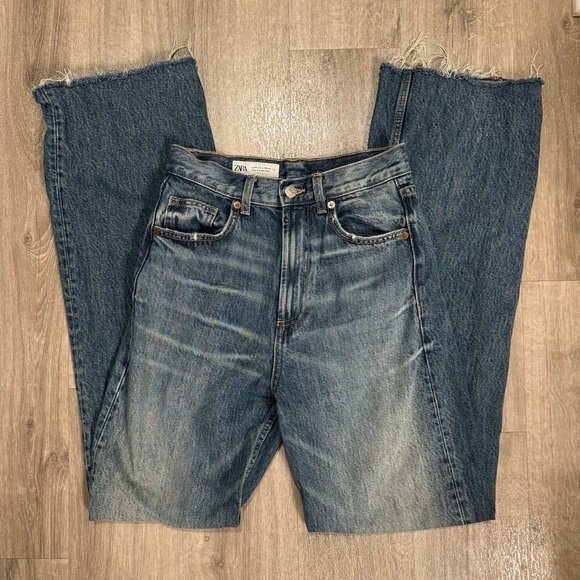 Zara Denim - Zara High rise wide leg jeans